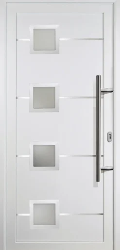 Meeth Haustür Signum Aluminium Modell 88 88 x 200 cm, DIN rechts, weiß