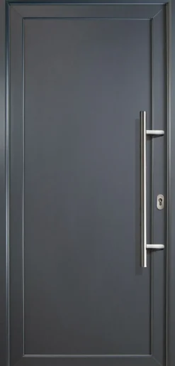 Meeth Haustür Signum Aluminium Modell 01 98 x 200 cm DIN rechts weiß/titan