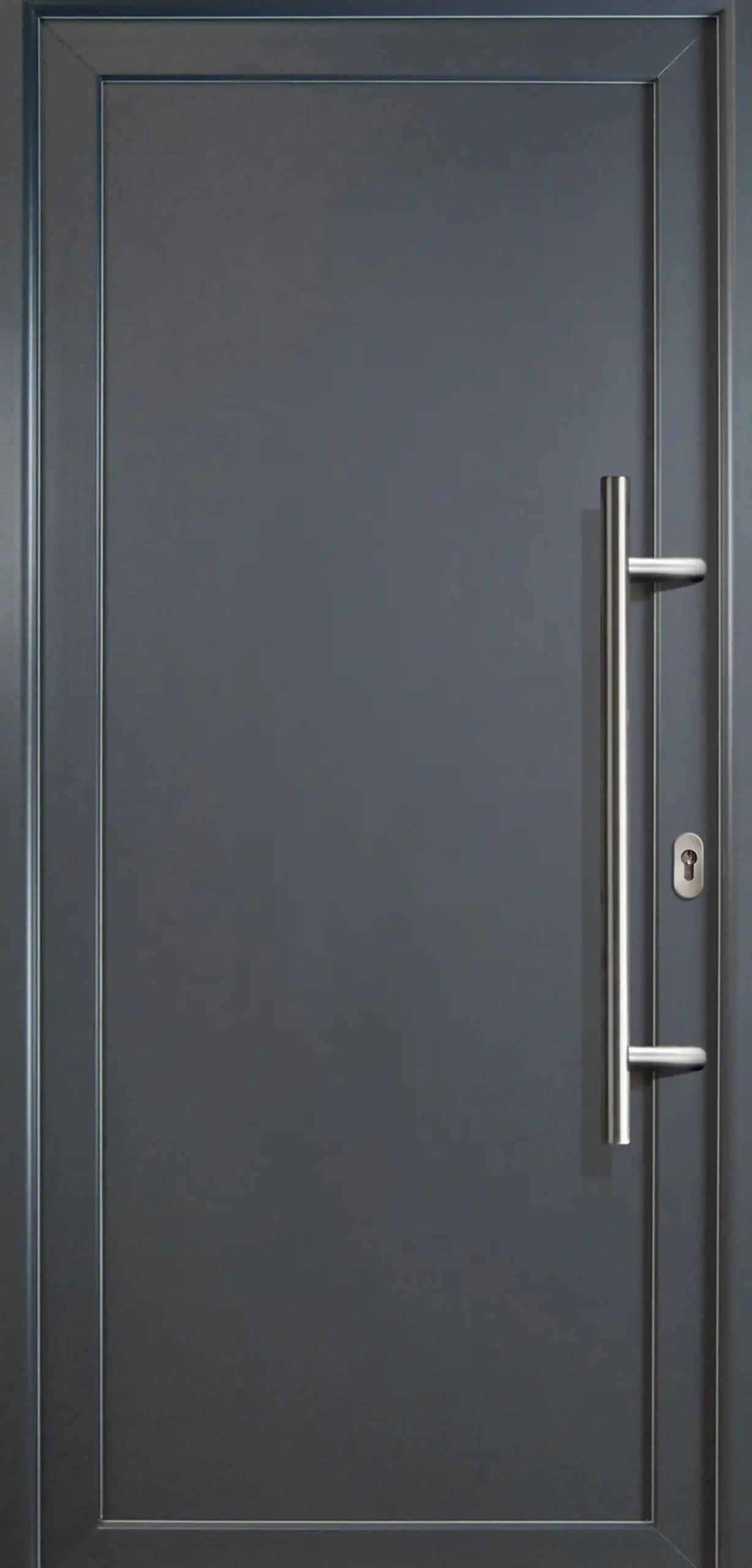 Meeth Haustür Signum Aluminium Modell 01 98 x 200 cm DIN rechts weiß/titan