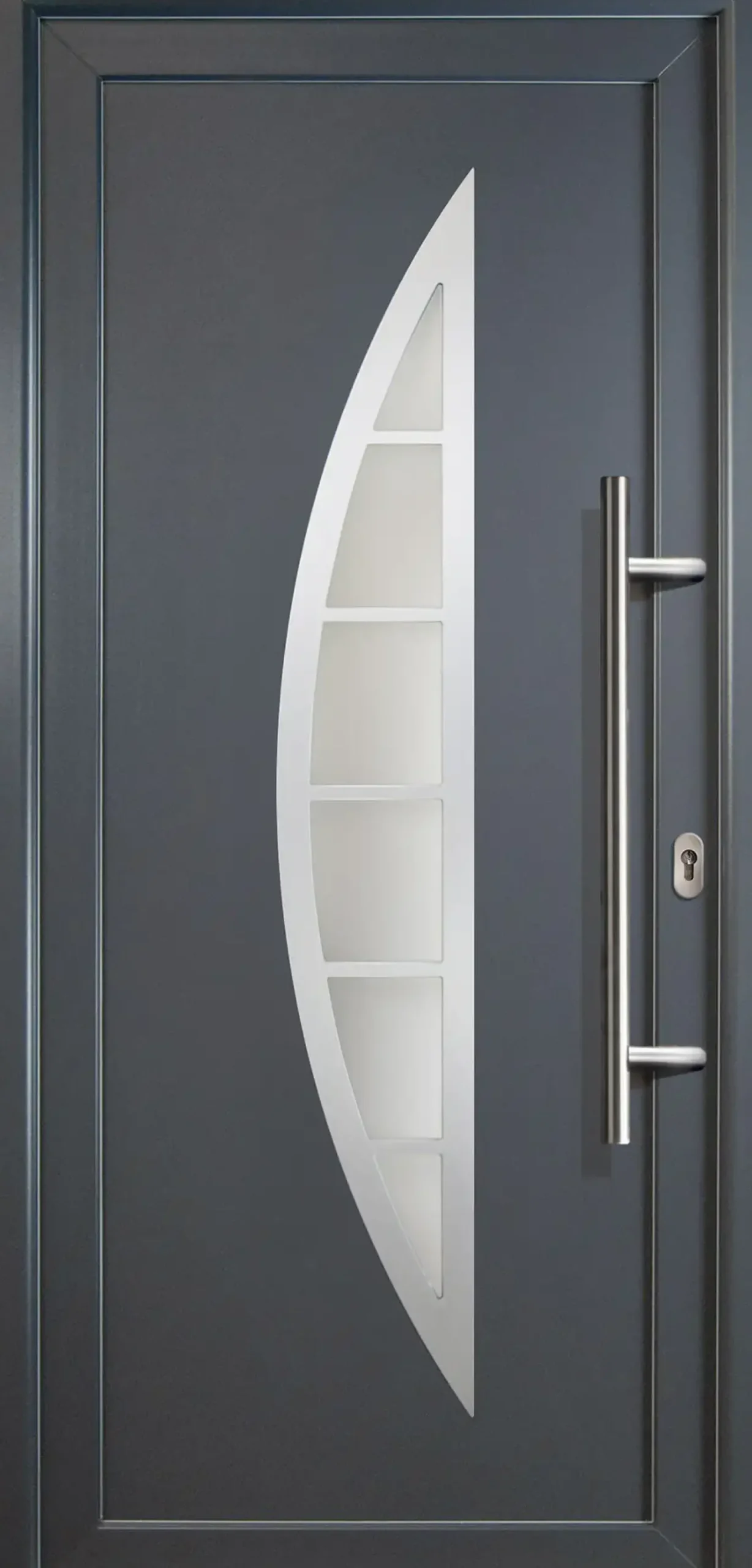 Meeth Haustür Signum Exclusiv PVC Modell 28 88 x 200 cm, DIN rechts, titan