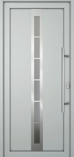 Meeth Haustür Signum Pro PVC Modell 38 98 x 200 cm DIN Rechts weiß/lichtgrau