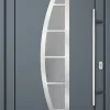 Meeth Haustür Signum Pro PVC Modell 28 98 x 200 cm DIN Rechts weiß/titan