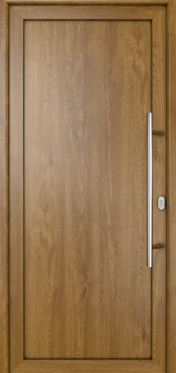 Meeth Haustür Signum Pro PVC Modell 01 98 x 208 cm DIN Rechts weiß/golden oak