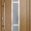Meeth Haustür Signum Pro PVC Modell 87 108 x 200 cm DIN Links weiß/golden oak