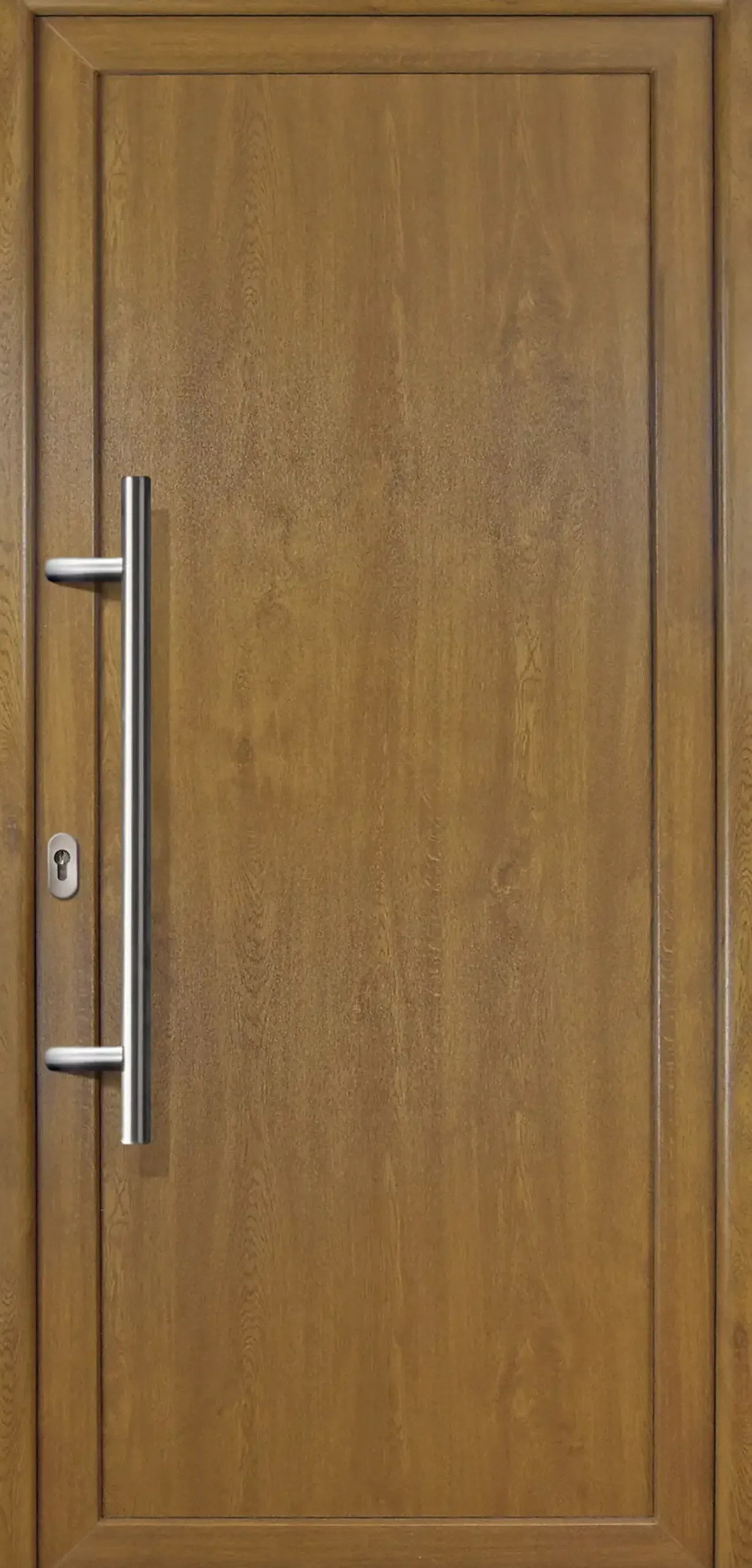 Meeth Haustür Signum PVC Exclusiv PVC Modell 01 88 x 200 cm, DIN links, Golden Oak