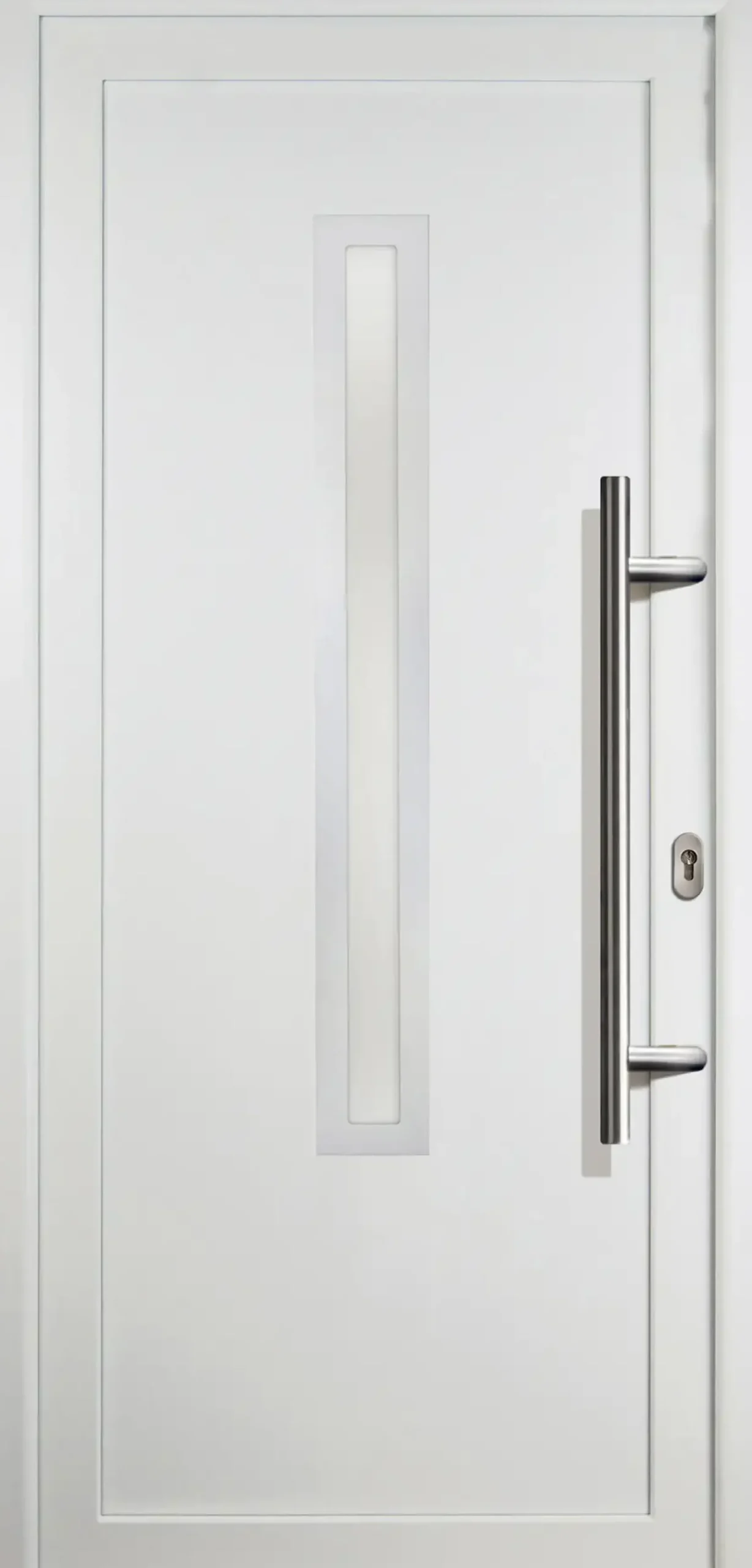 Meeth Haustür Signum PVC Exclusiv PVC Modell 70 108 x 208 cm, DIN rechts, weiß