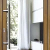 Meeth Haustür Signum PVC Exclusiv PVC Modell 60 98 x 200 cm, DIN links, weiß/golden Oak