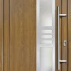 Meeth Haustür Signum PVC Exclusiv PVC Modell 53 108 x 208 cm, DIN rechts, weiß/golden Oak