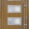 Meeth Haustür Signum PVC Exclusiv PVC Modell 92 108 x 200 cm, DIN rechts, weiß/golden Oak