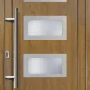 Meeth Haustür Signum PVC Exclusiv PVC Modell 92 108 x 208 cm, DIN links, Golden Oak