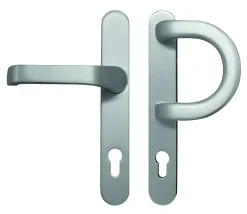 Meeth Haustürgarnitur abgerundet silber Nr. 325