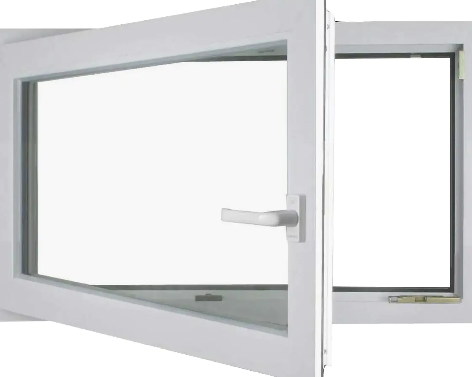 Meeth Kellerfenster 90 x 40 cm DIN links 1 Flügelig Dreh-Kipp weiß