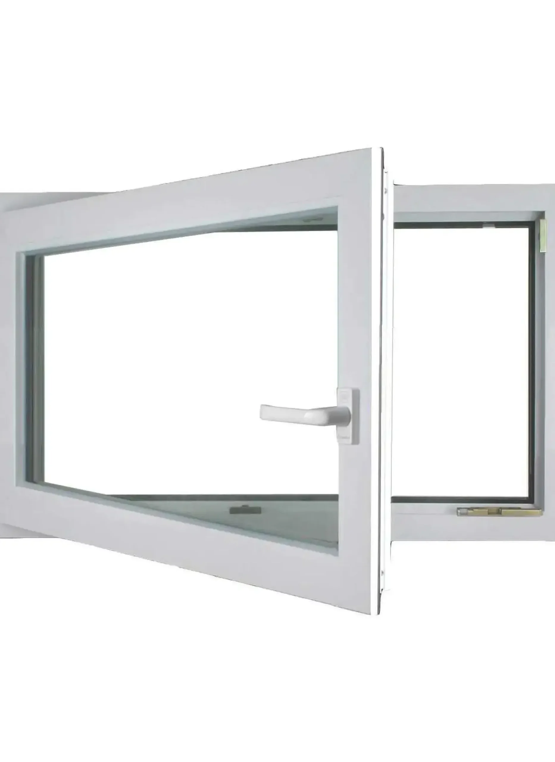 Meeth Kellerfenster 90 x 40 cm DIN links 1 Flügelig Dreh-Kipp weiß