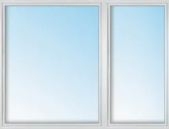 Meeth Kunststofffenster 140 x 70 cm 2-flg. Dreh-Kipp/Dreh-Kipp rechts weiß
