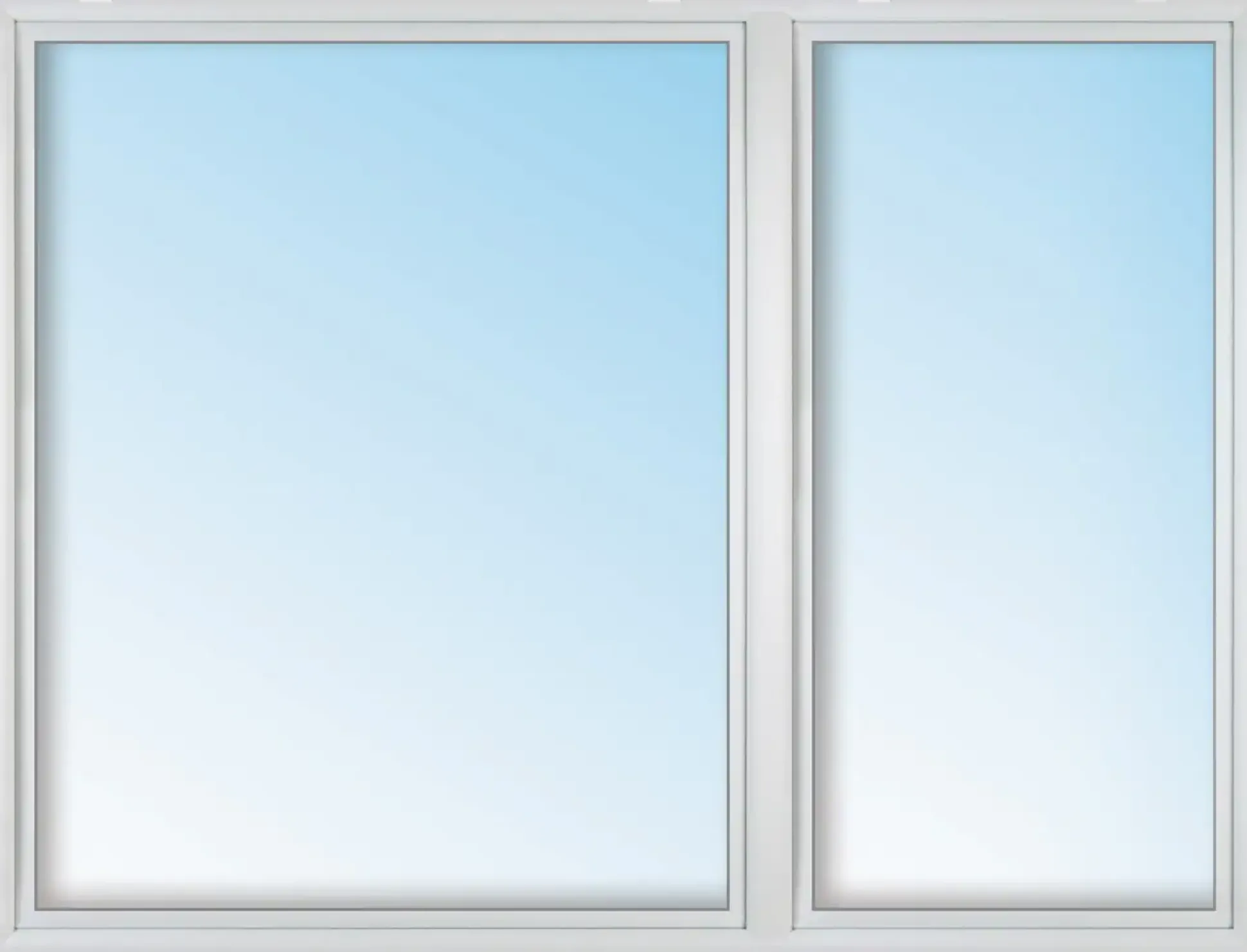 Meeth Kunststofffenster 140 x 70 cm 2-flg. Dreh-Kipp/Dreh-Kipp rechts weiß
