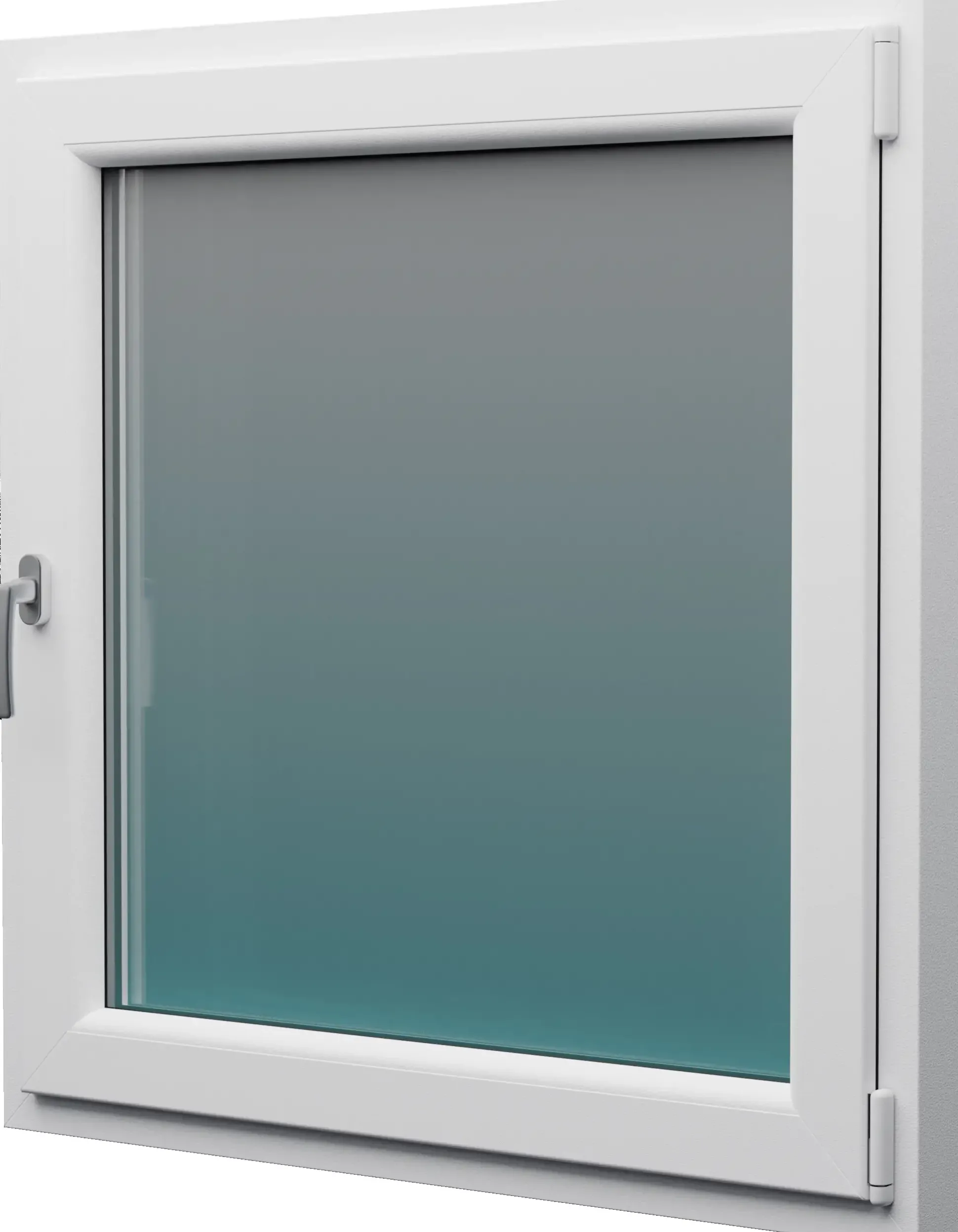 Meeth Kunststofffenster 90 x 100 cm 1-flg. Dreh-Kipp Rechts weiß RC 2 N