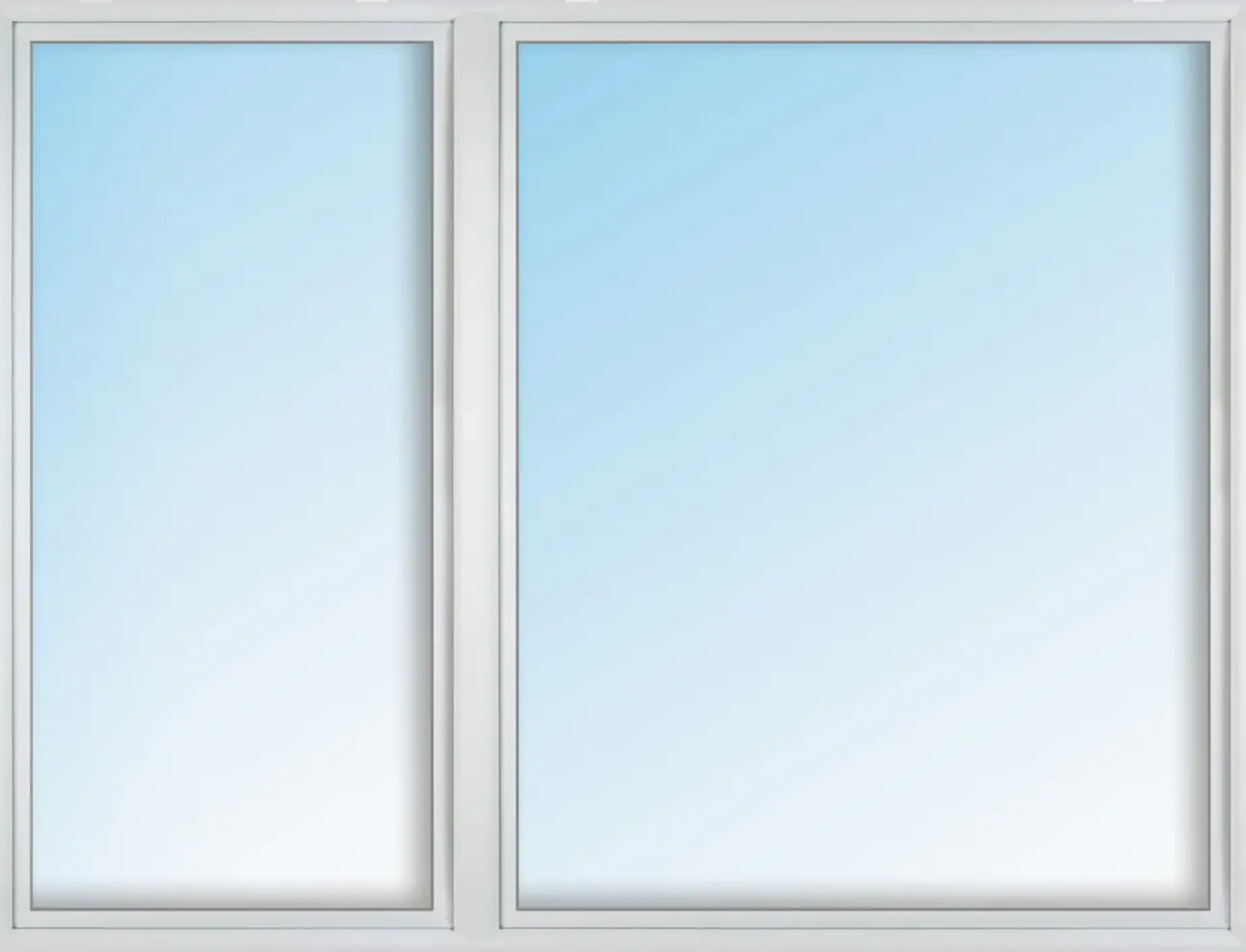 Meeth Kunststofffenster 160 x 125 cm 2-flg. Dreh-Kipp/Dreh-Kipp links weiß
