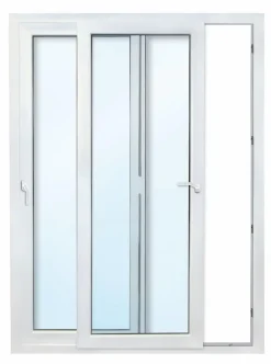 Meeth Kunststoff-SchiebetürenElement 150 x 190 cm weiß