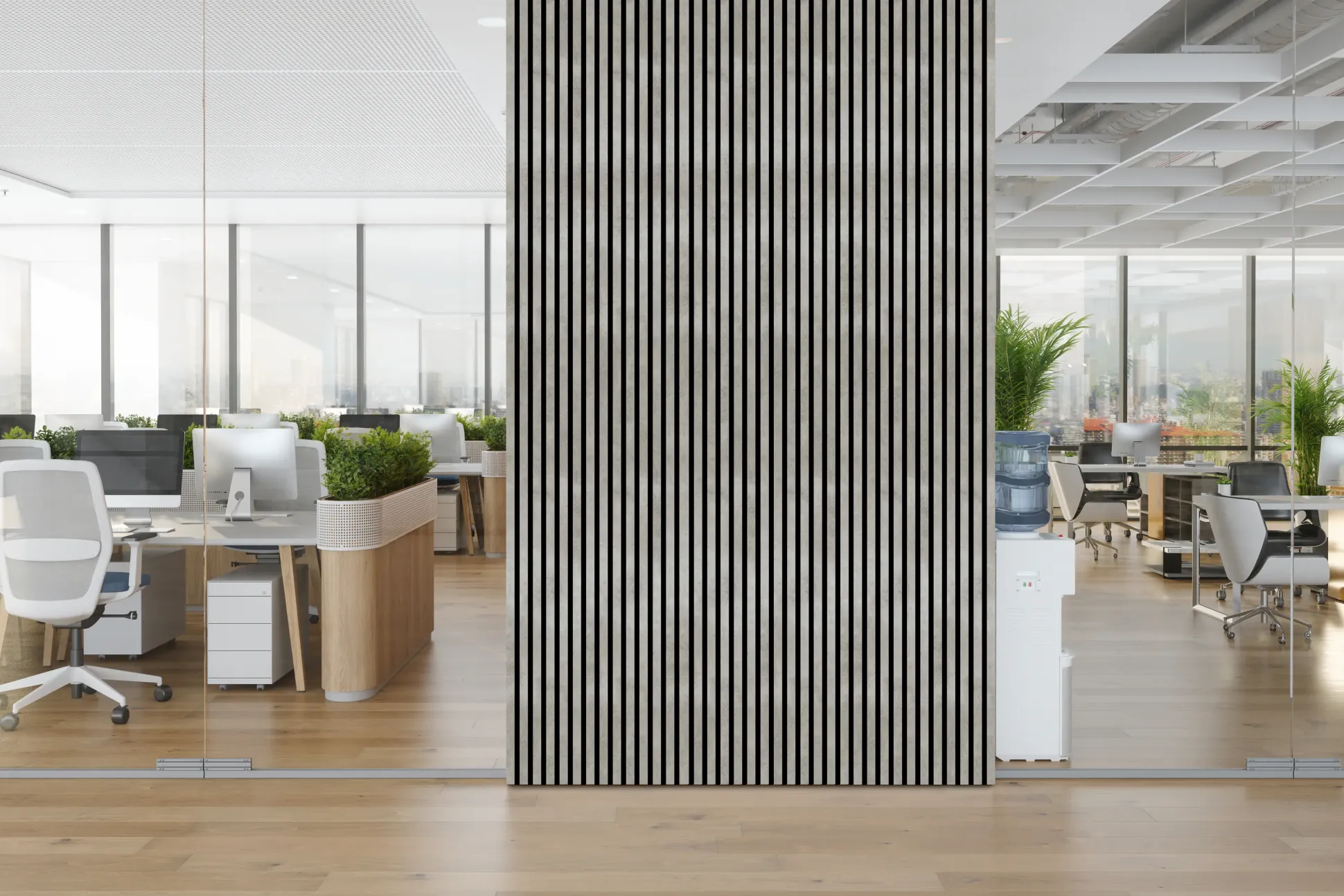 Neuhofer Abschlussleiste für Akustikpaneele 275 x 5,3 x 1,8 cm beton Dekor