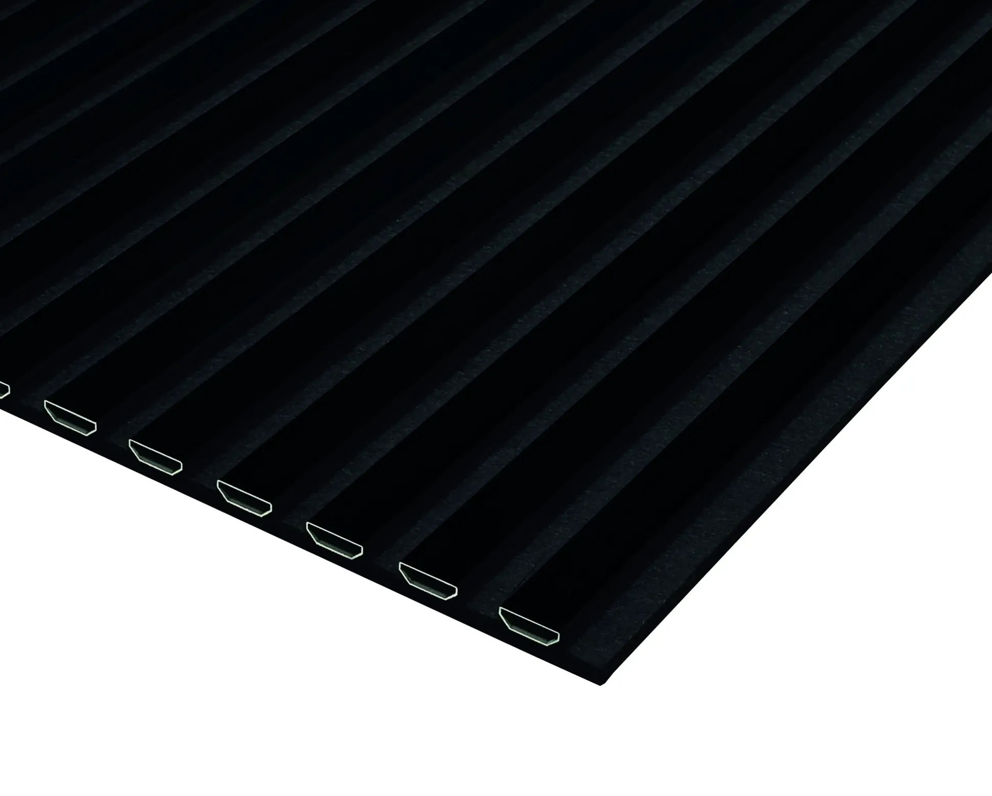 Neuhofer Akustikpaneel 240 x 56,5 x 1,7 cm schwarz