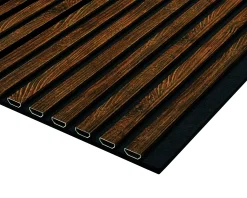 Neuhofer Akustikpaneel Eiche foliert 240 x 56,5 x 1,7 cm braun rustikal