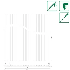 Neuhofer Akustikpaneel Eiche foliert 240 x 57,2 x 1,9 cm braun medium