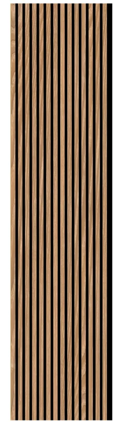 Neuhofer Akustikpaneel Eiche foliert 240 x 56,5 x 1,7 cm braun