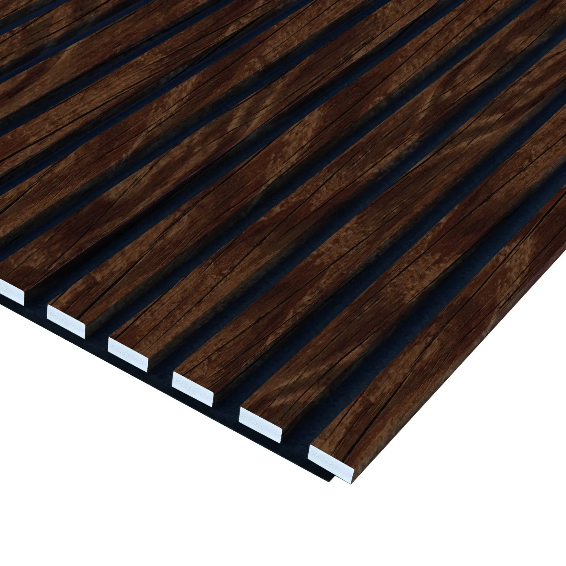 Neuhofer Akustikpaneel Eiche foliert 240 x 57,2 x 1,9 cm braun rustikal