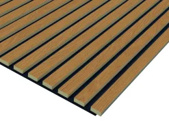 Neuhofer Akustikpaneel Holz Eiche foliert 267 x 57 x 1,9 cm braun
