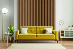 Neuhofer Akustikpaneel Holz Eiche foliert 267 x 57 x 1,9 cm braun