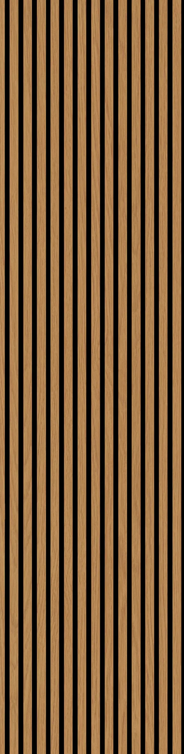 Neuhofer Akustikpaneel Holz Eiche foliert 267 x 57 x 1,9 cm braun