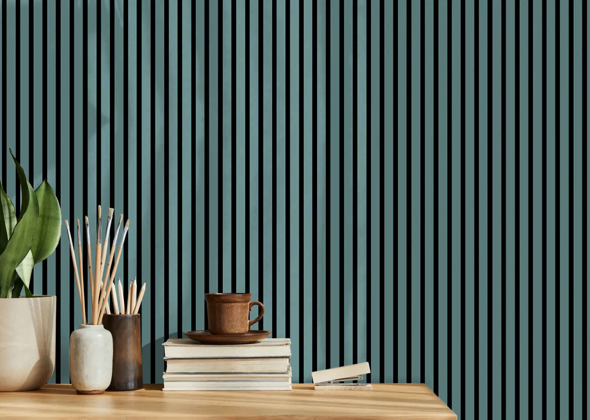 Neuhofer Akustikpaneele 267 x 57,25 x 1,9 cm Matcha grün foliert