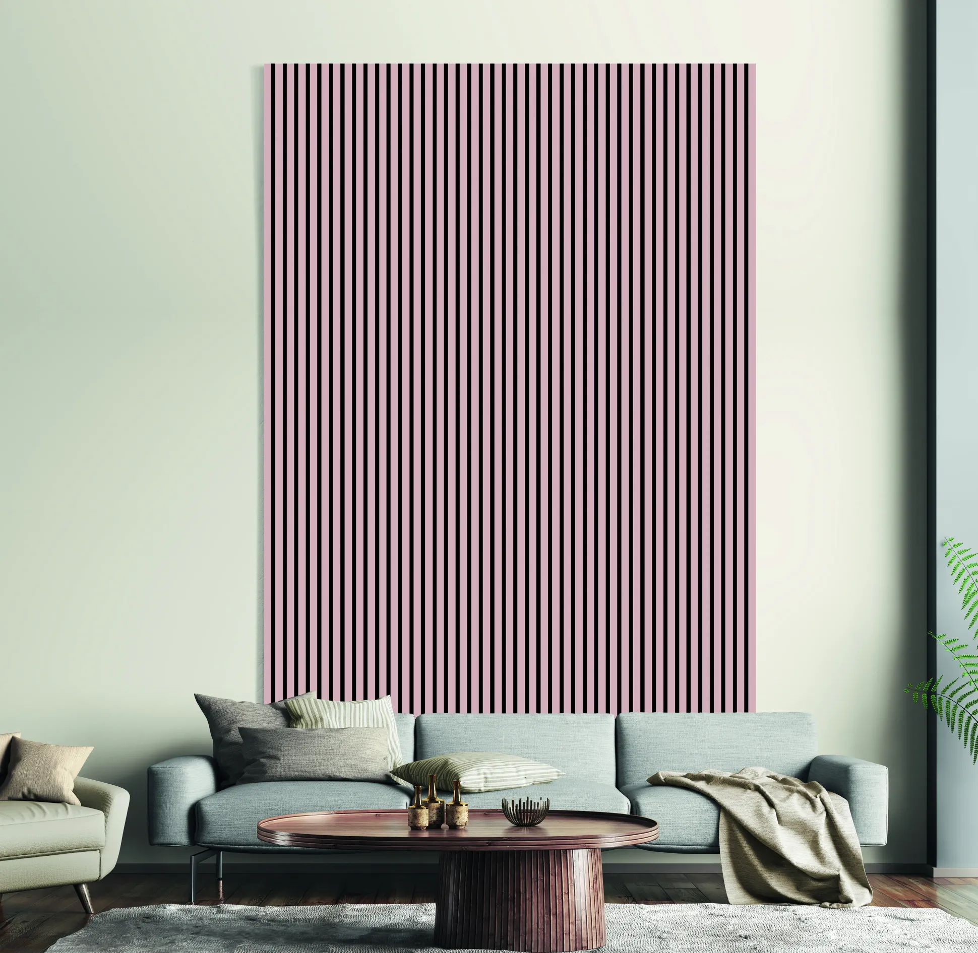 Neuhofer Akustikpaneele 267 x 57,25 x 1,9 cm Altrosa foliert