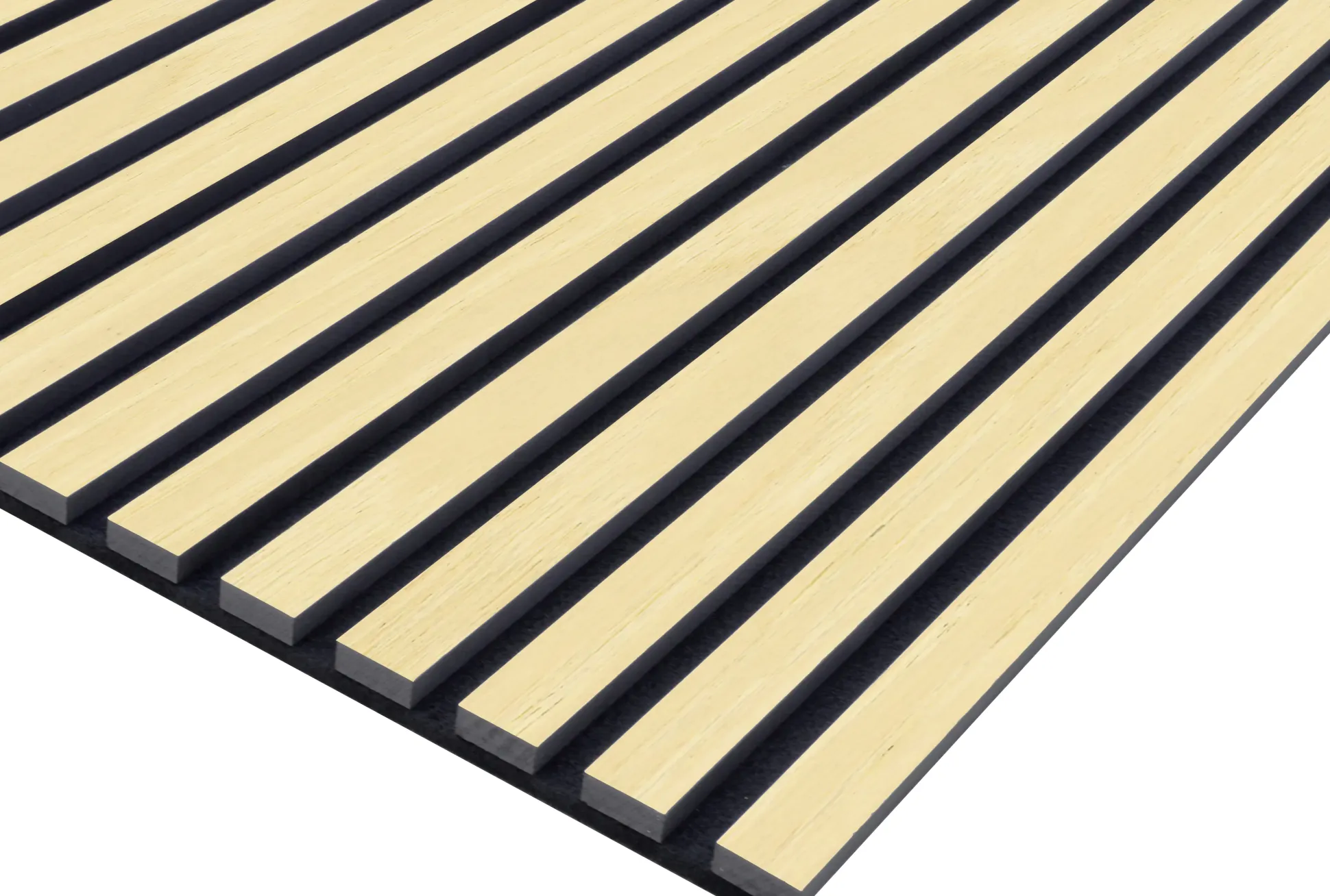 Neuhofer Akustikpaneele Echtholz Esche 119,5 x 57,25 x 1,9 cm hellbraun