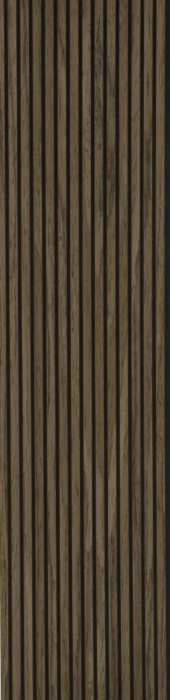 Neuhofer Akustikpaneele Holz furniert dunkelbraun 267 x 1,9 x 57 cm