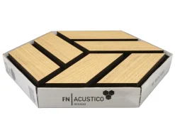 Neuhofer Akustikpaneele Hexago Eiche natur 30 x 26 x 1,9 cm