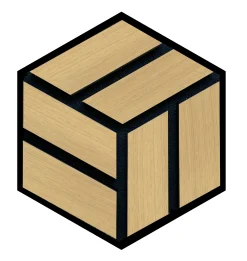 Neuhofer Akustikpaneele Hexago Eiche natur 30 x 26 x 1,9 cm