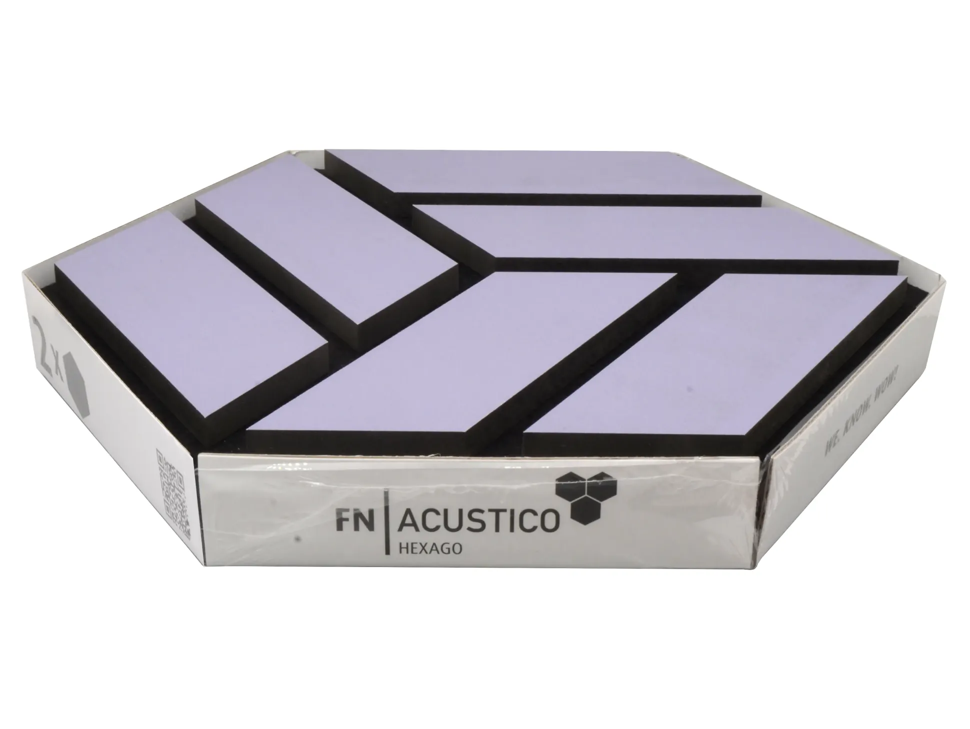 Neuhofer Akustikpaneele Hexago Lavendel violette 30 x 26 x 1,9 cm