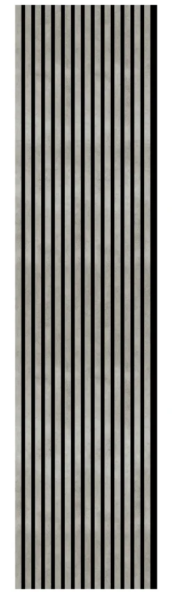 Neuhofer Akustikpaneele Holz foliert betongrau 267 x 1,9 x 57 cm