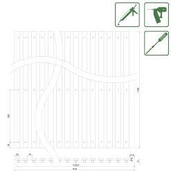 Neuhofer Akustikpaneele Wein 119,5 x 113,3 x 1,9 cm
