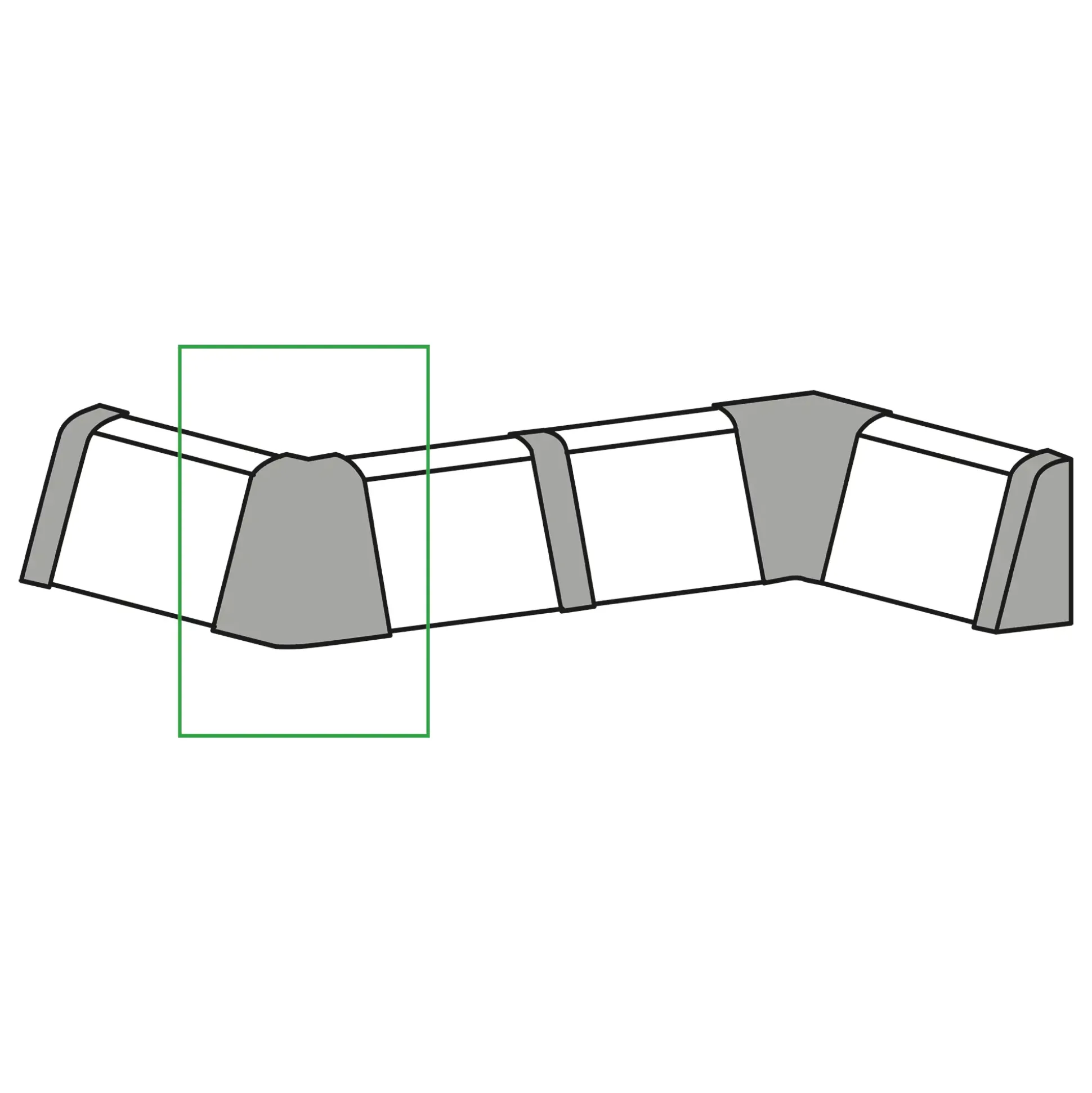 Neuhofer Außenecke 30 x 30 x 60 mm Ahorn Birke Buche
