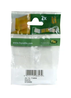Neuhofer Endstücke für Fußleiste 6 x 1 x 2 cm weiß