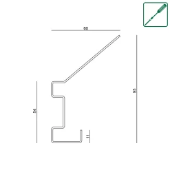 Neuhofer Garderobenhaken für Akustikpaneele 9,4 x 1,4 x 6 cm schwarz 2 Stück