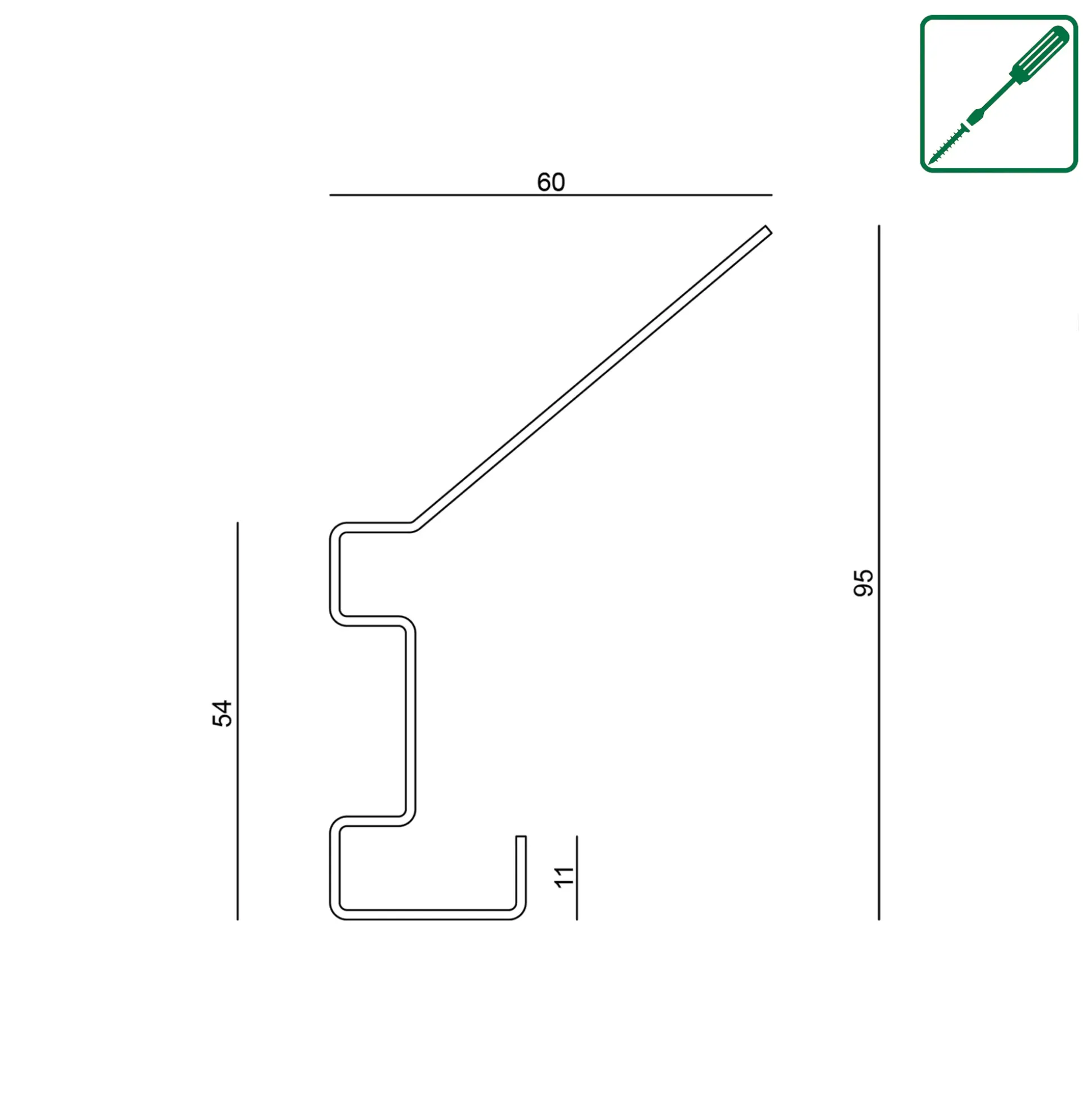 Neuhofer Garderobenhaken für Akustikpaneele 9,4 x 1,4 x 6 cm schwarz 2 Stück