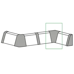 Neuhofer Inneneck für Fußleiste 6 x 2,8 x 2,8 cm weiß