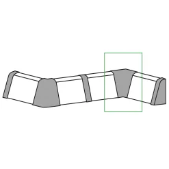 Neuhofer Innenecke 30 x 30 x 60 mm Eiche