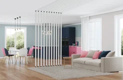 Neuhofer Lamelle Raumtrenner 267 x 8,8 cm weiß