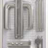 Panto Drückergarnitur Aluminium 92/8 inkl. Zylinder und Montageset
