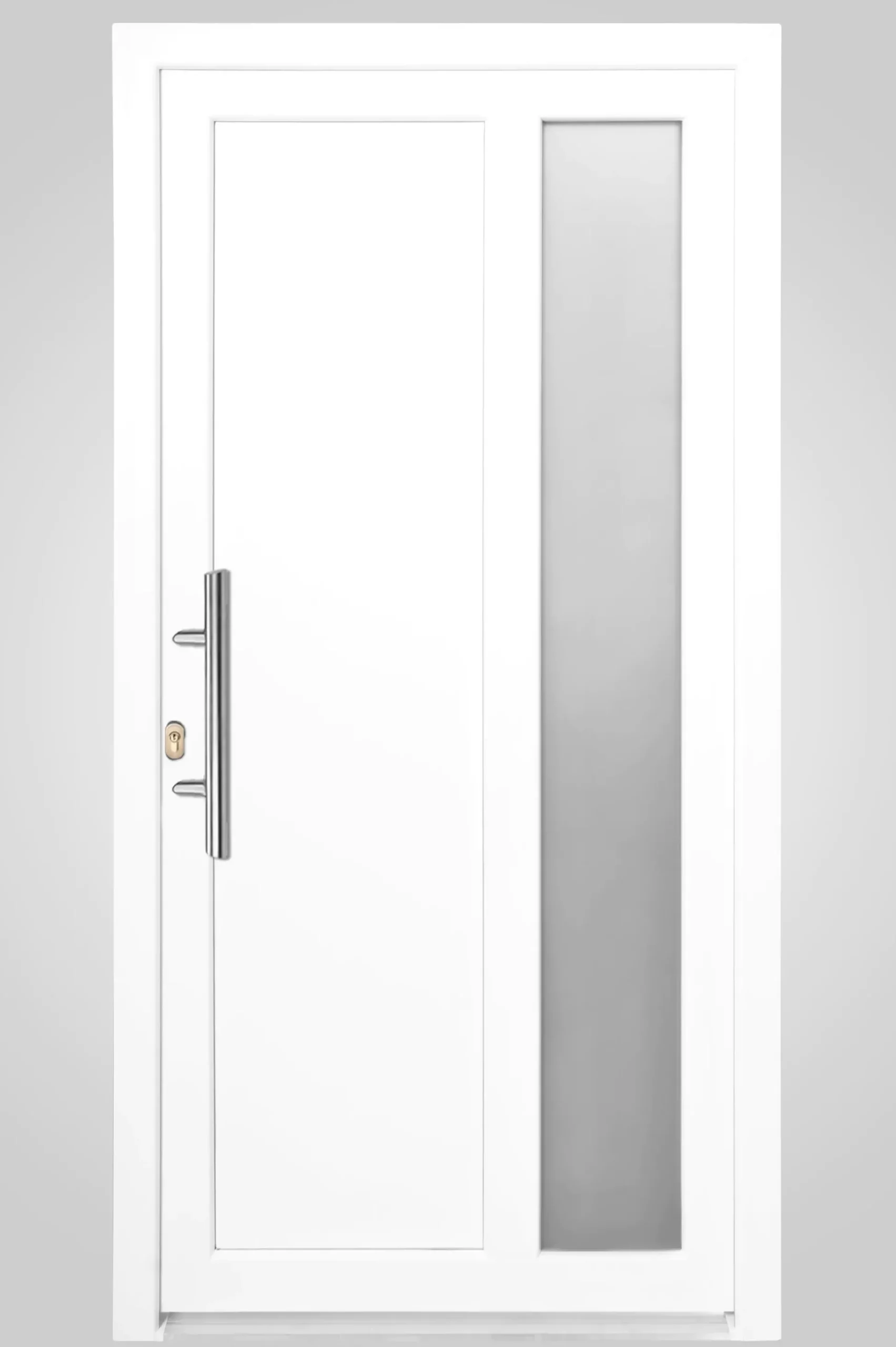 Panto Haustür Modell K 011 DIN links weiß 110 x 210 cm