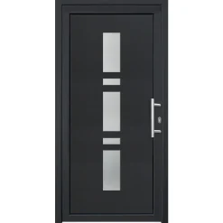 Panto Haustür Modell K017 DIN rechts weiß/anthrazit 110 x 210 cm